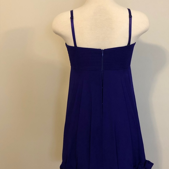 NWT Blue/Purple Silk BCBG Cocktail Dress - Picture 8 of 14